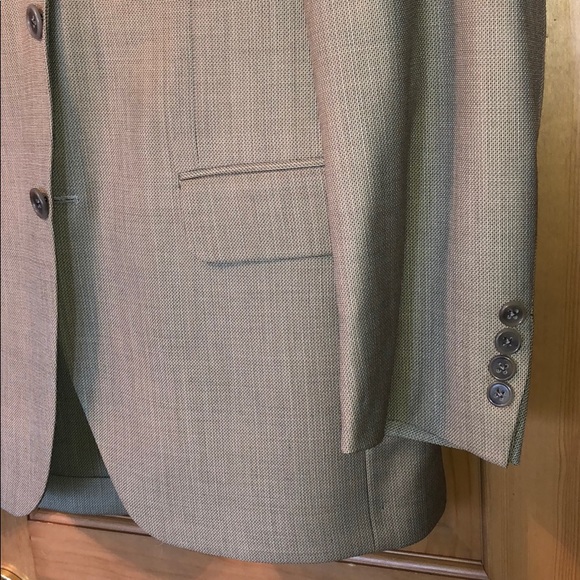 Jack Victor Collection Mens Tan Suit 40S - Picture 3 of 12